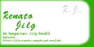 renato jilg business card
